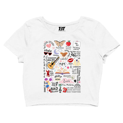 taylor swift tay's doodle crop top music band buy online india the banyan tee tbt men women girls boys unisex s