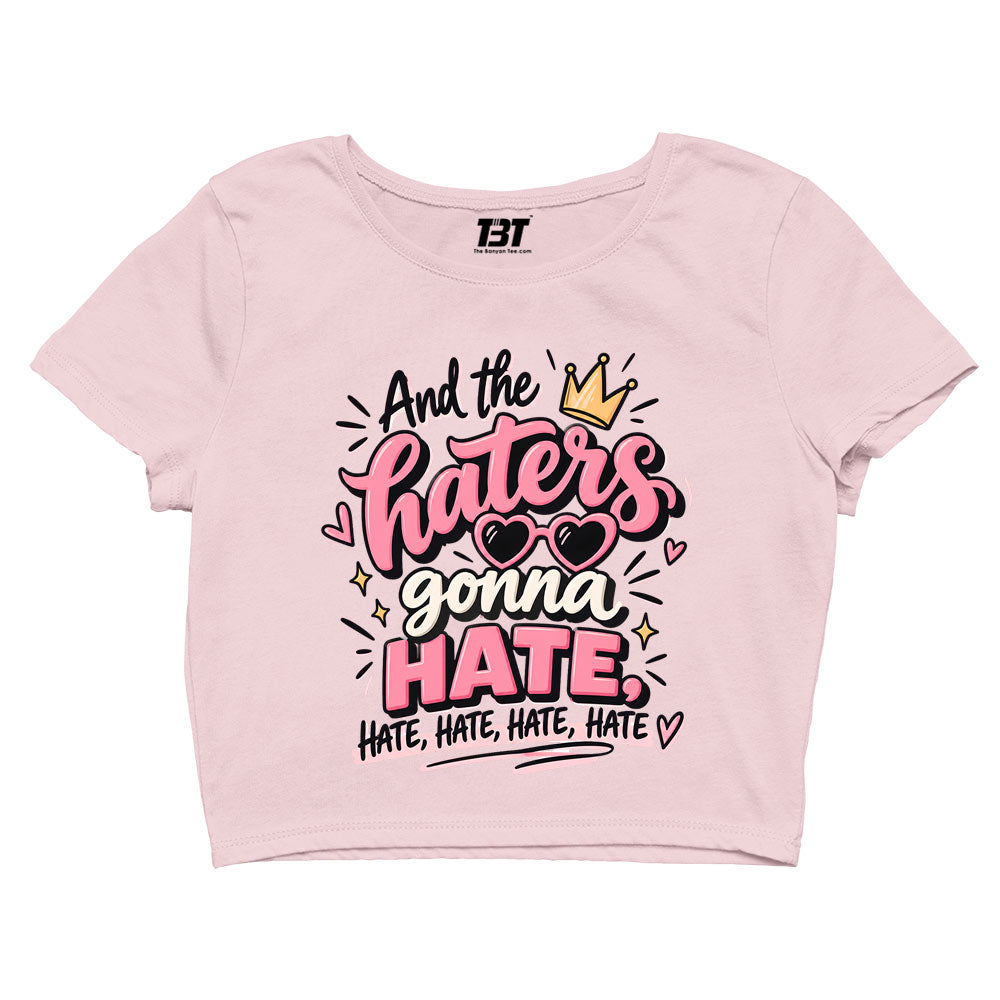 taylor swift haters gonna hate crop top music band buy online india the banyan tee tbt men women girls boys unisex s 