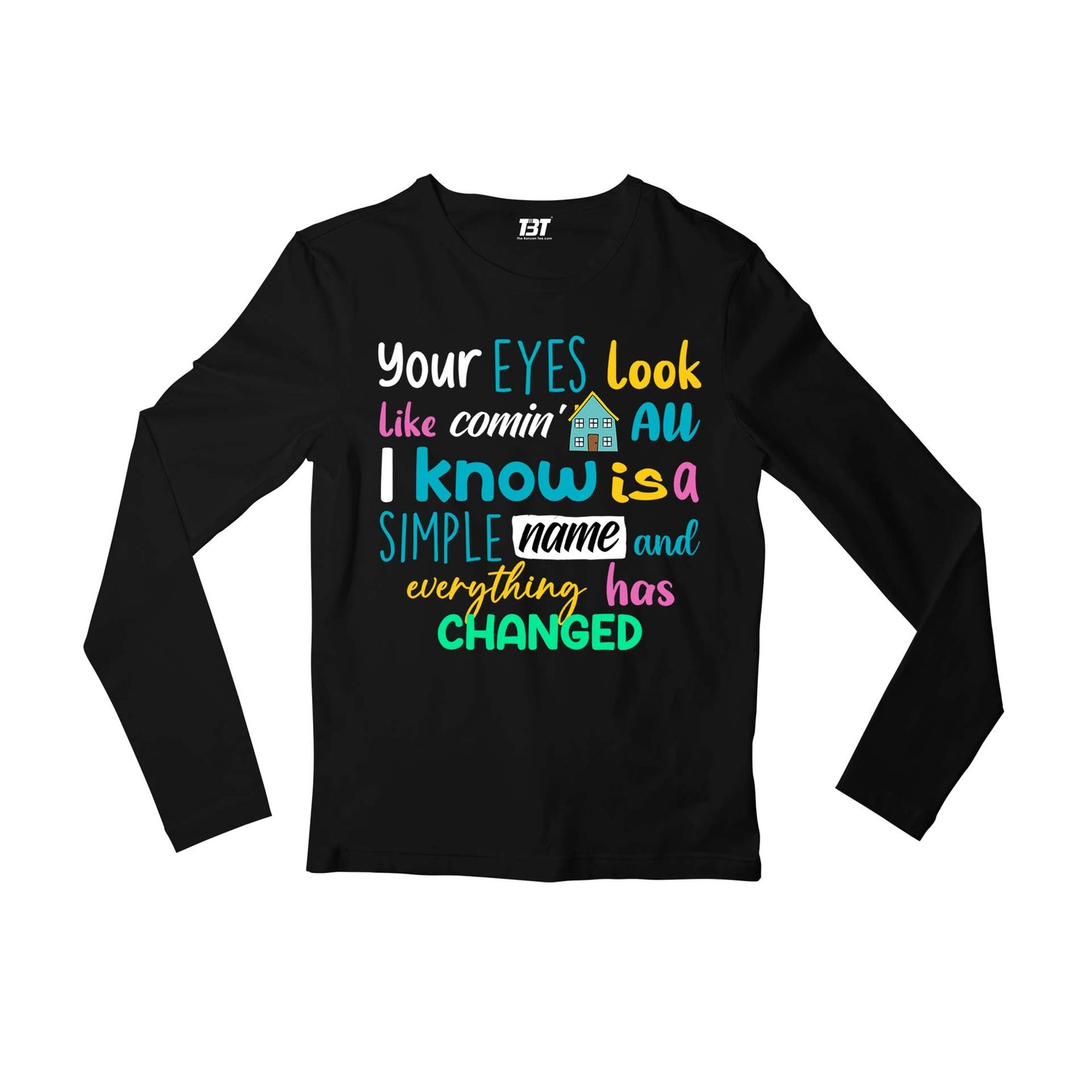 taylor swift everything has changed full sleeves long sleeves music band buy online india the banyan tee tbt men women girls boys unisex black