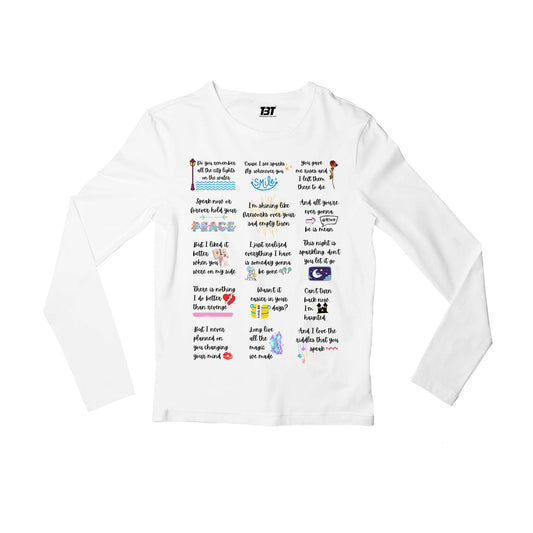 taylor swift speak now symphony full sleeves long sleeves music band buy online india the banyan tee tbt men women girls boys unisex white