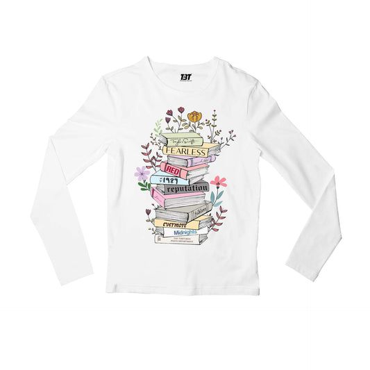 taylor swift the tale of tunes full sleeves long sleeves music band buy online india the banyan tee tbt men women girls boys unisex white
