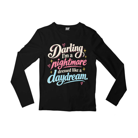 taylor swift dressed like a daydream full sleeves long sleeves music band buy online india the banyan tee tbt men women girls boys unisex black 