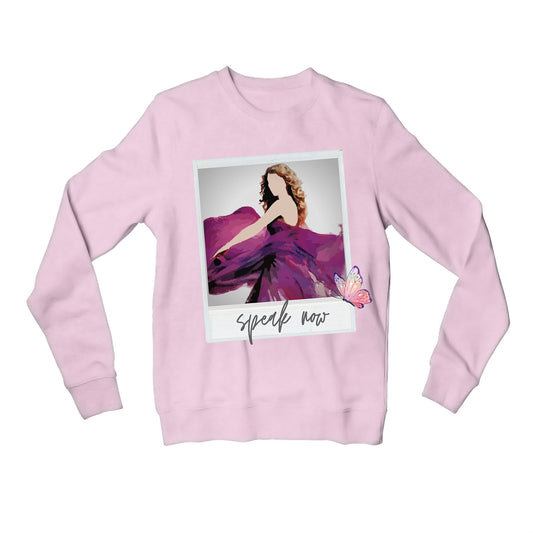 taylor swift speak now sweatshirt upper winterwear music band buy online india the banyan tee tbt men women girls boys unisex baby pink