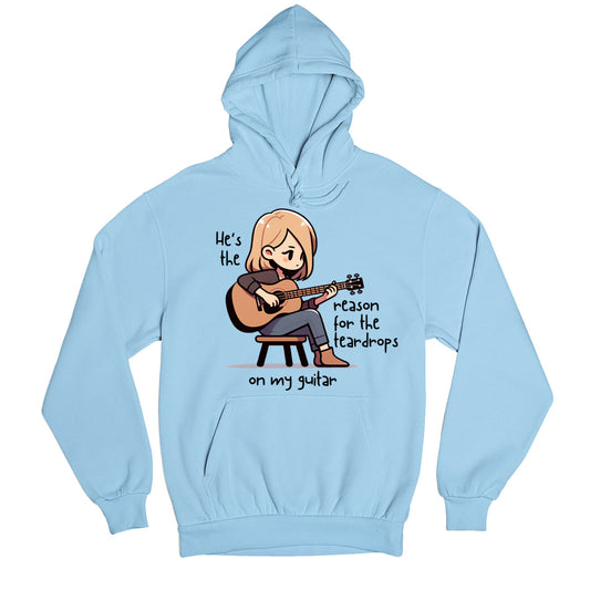 taylor swift tear drops on my guitar hoodie hooded sweatshirt winterwear music band buy online india the banyan tee tbt men women girls boys unisex gray