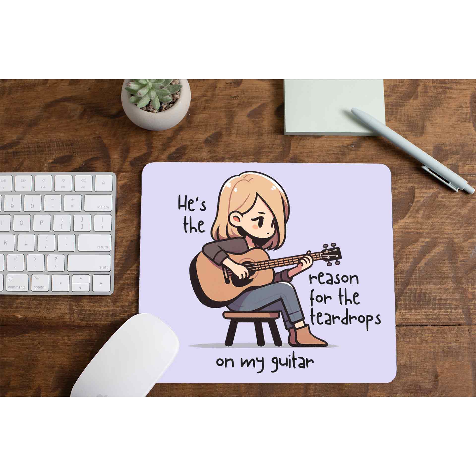 taylor swift tear drops on my guitar mousepad logitech large anime music band buy online india the banyan tee tbt men women girls boys unisex