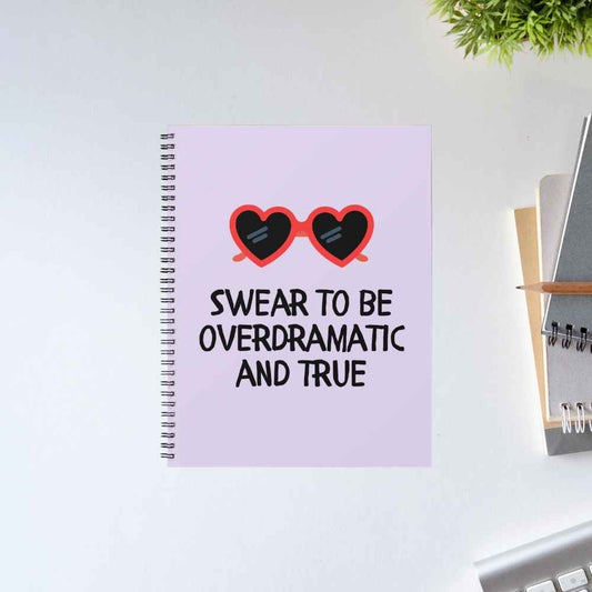 taylor swift overdramatic and true notebook notepad diary buy online india the banyan tee tbt unruled
