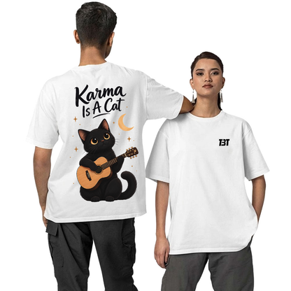 Oversized T shirt - Karma Cat