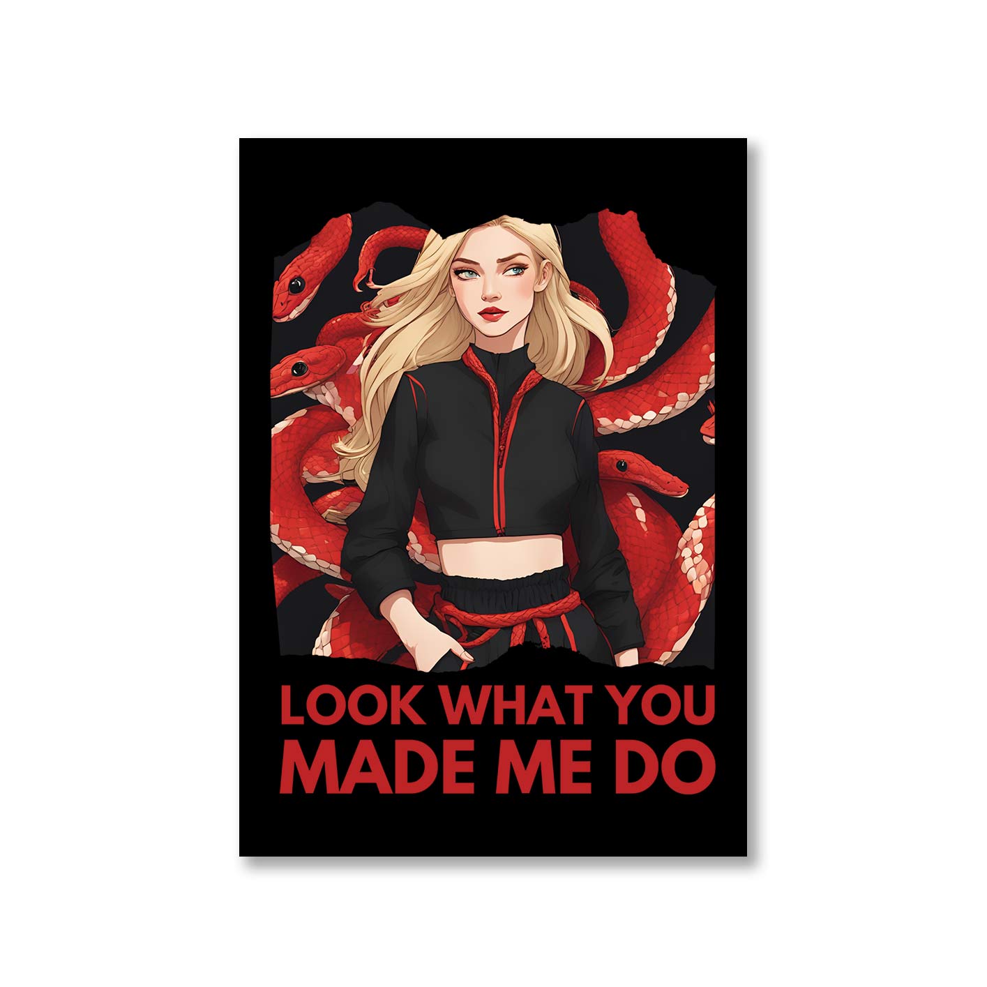 taylor swift look what you made me do poster wall art buy online india the banyan tee tbt a4