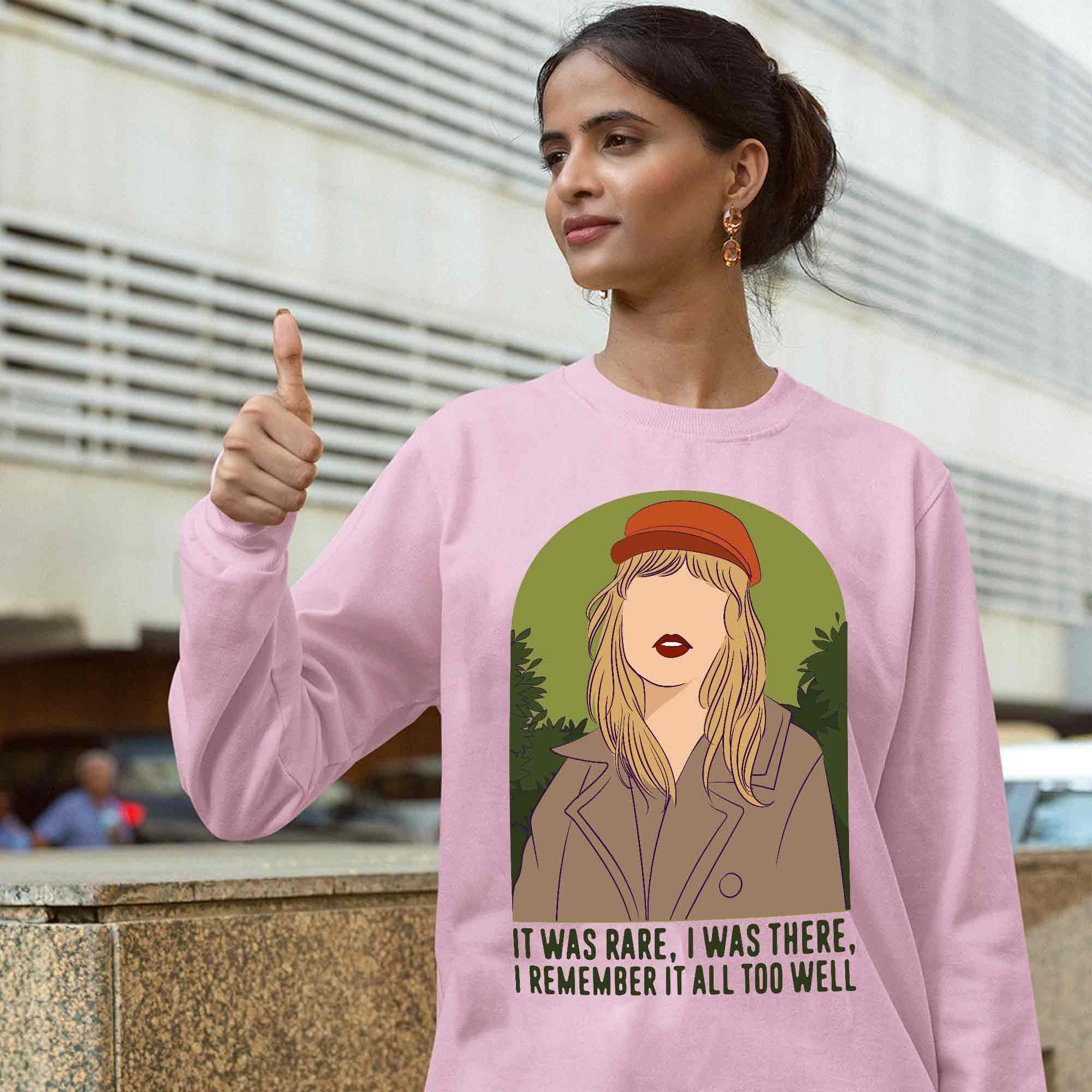 Taylor swift pink sweatshirt clearance