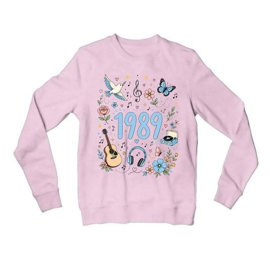 taylor swift 1989 sweatshirt upper winterwear music band buy online india the banyan tee tbt men women girls boys unisex baby pink 