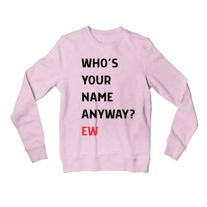 taylor swift who's your name custom t-shirt sweatshirt upper winterwear music band buy online india the banyan tee tbt men women girls boys unisex baby pink 