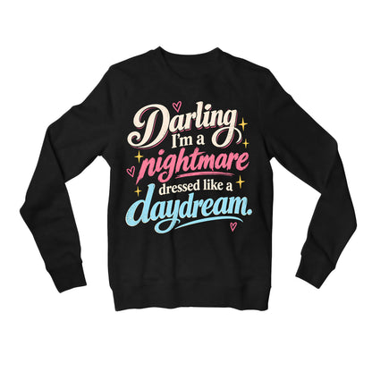 taylor swift dressed like a daydream sweatshirt upper winterwear music band buy online india the banyan tee tbt men women girls boys unisex black 