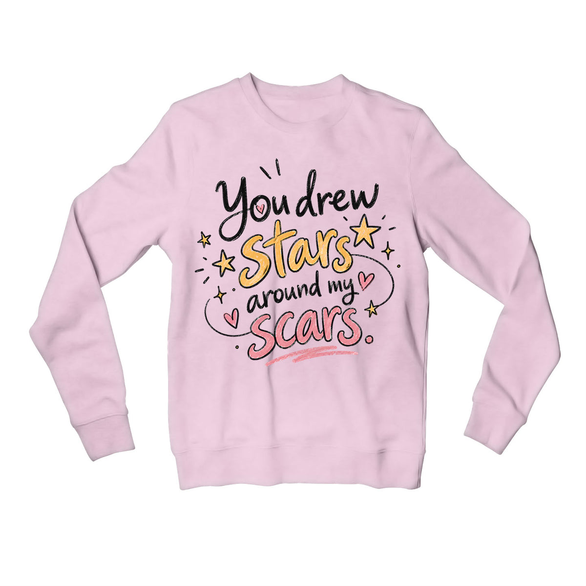 taylor swift you drew stars sweatshirt upper winterwear music band buy online india the banyan tee tbt men women girls boys unisex baby pink 