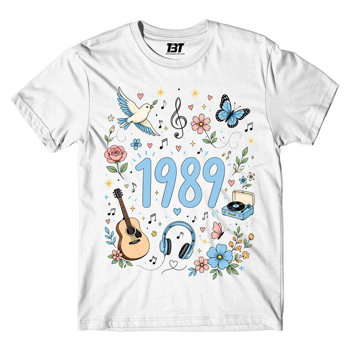 taylor swift 1989 t-shirt music band buy online india the banyan tee tbt men women girls boys unisex white 