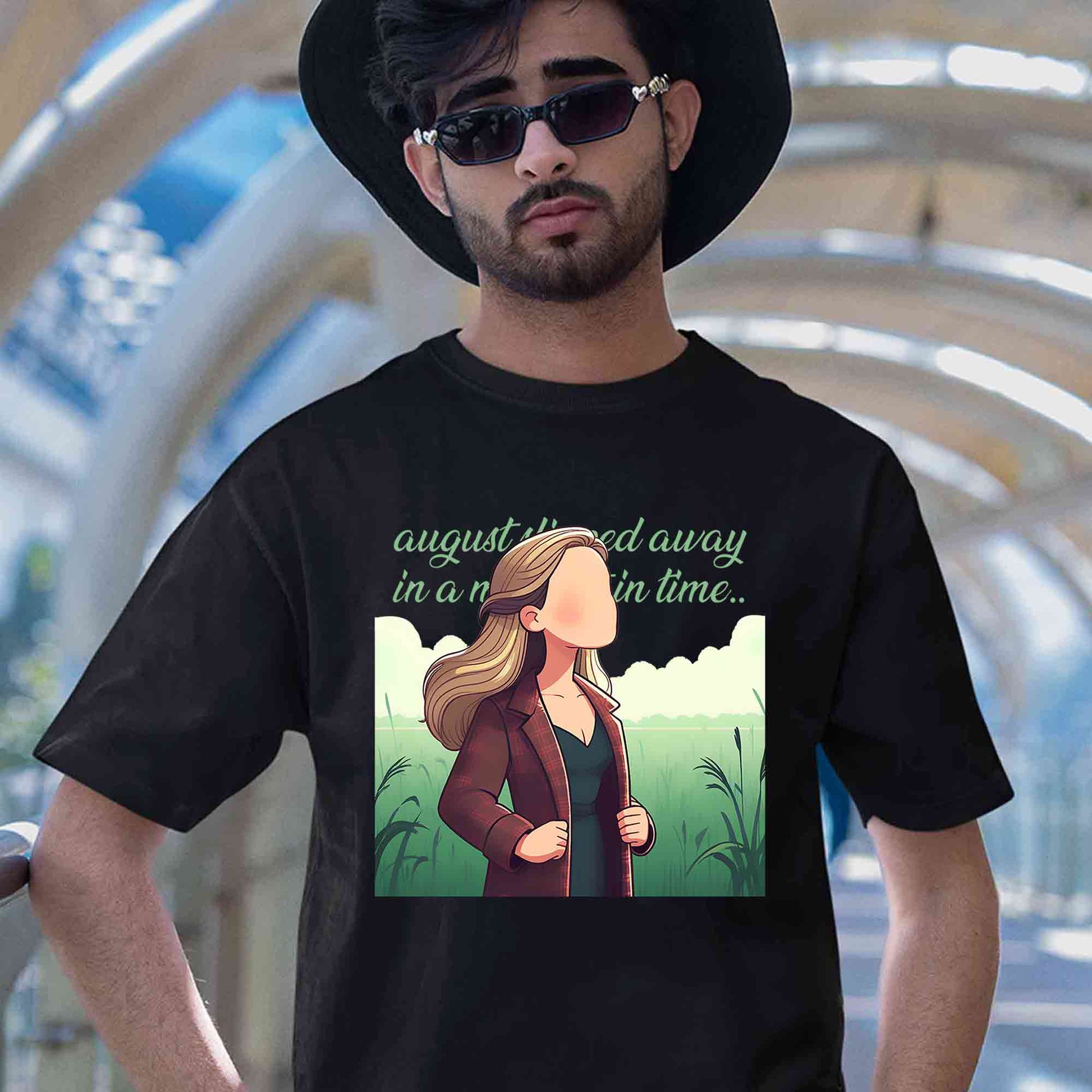 taylor swift august t-shirt music band buy online india the banyan tee tbt men women girls boys unisex black