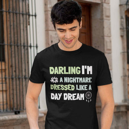 taylor swift blank space t-shirt music band buy online india the banyan tee tbt men women girls boys unisex black darling i'm a nightmare dressed like a daydream