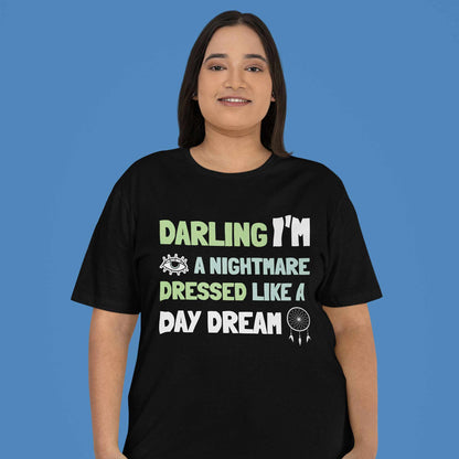 taylor swift blank space t-shirt music band buy online india the banyan tee tbt men women girls boys unisex black darling i'm a nightmare dressed like a daydream