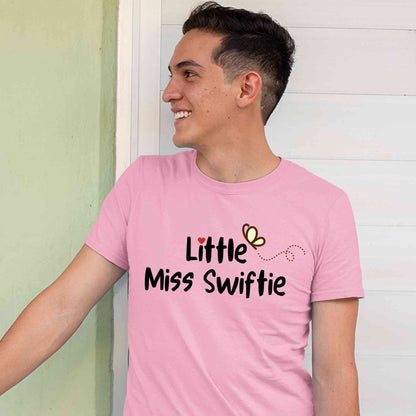taylor swift little miss swiftie t-shirt music band buy online india the banyan tee tbt men women girls boys unisex baby pink