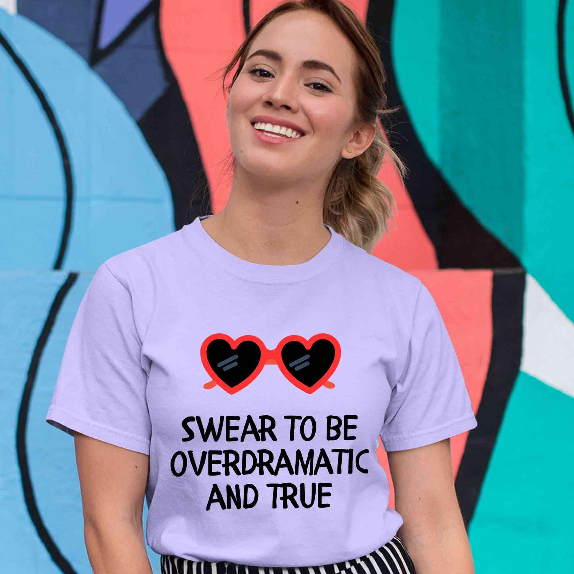 taylor swift overdramatic and true t-shirt music band buy online india the banyan tee tbt men women girls boys unisex lavender