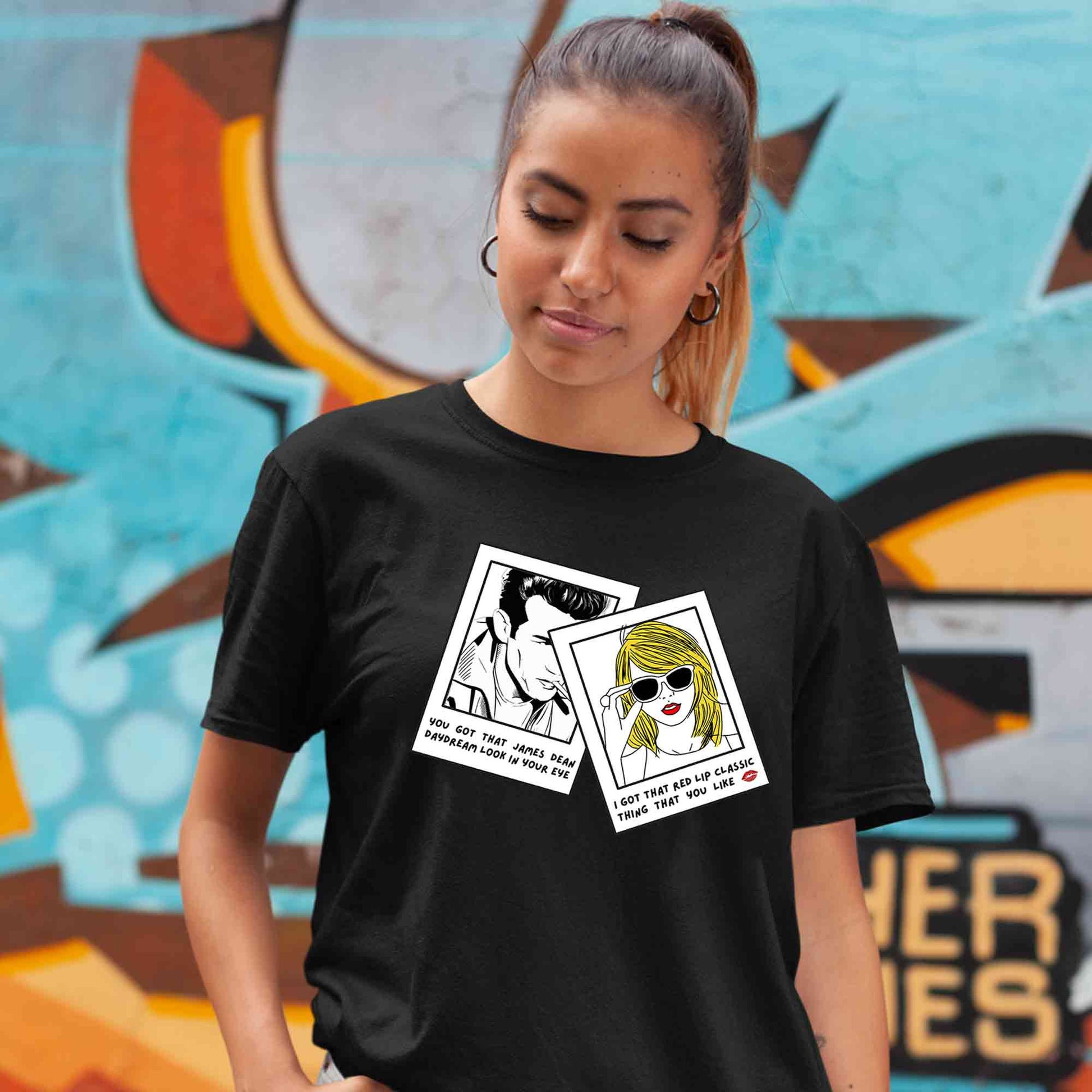 taylor swift style t-shirt music band buy online india the banyan tee tbt men women girls boys unisex black