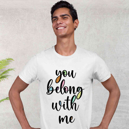 taylor swift you belong with me t-shirt music band buy online india the banyan tee tbt men women girls boys unisex white