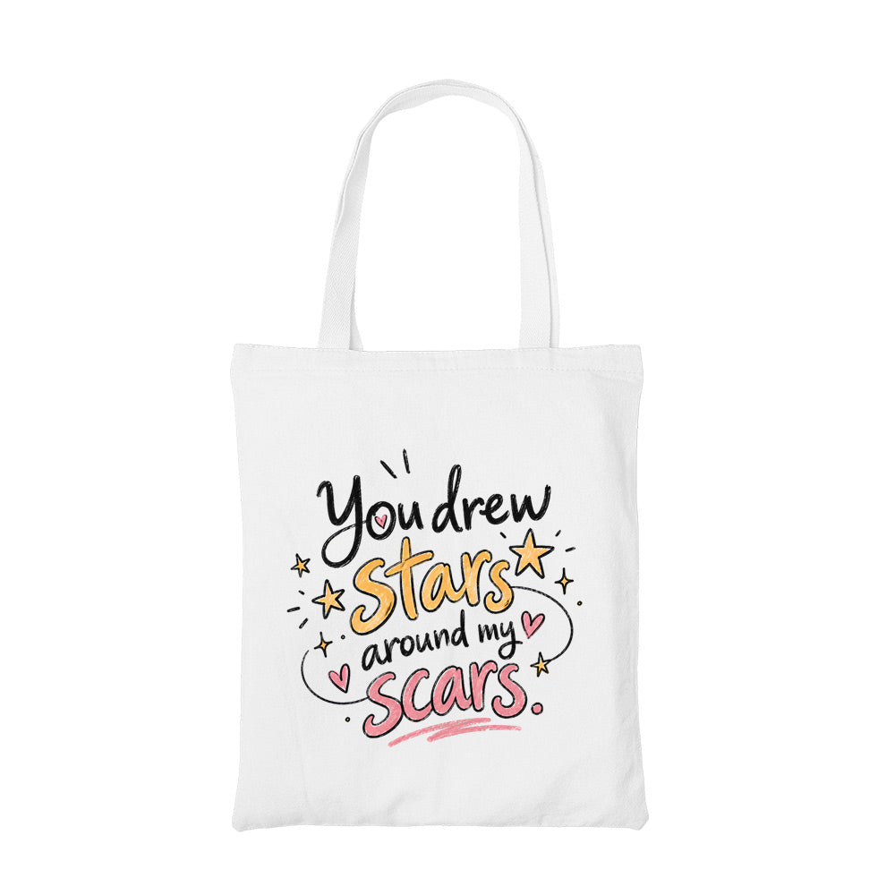 taylor swift you drew stars tote bag cotton printed music band buy online india the banyan tee tbt men women girls boys unisex  