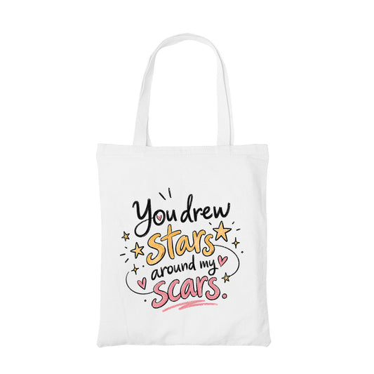 taylor swift you drew stars tote bag cotton printed music band buy online india the banyan tee tbt men women girls boys unisex  