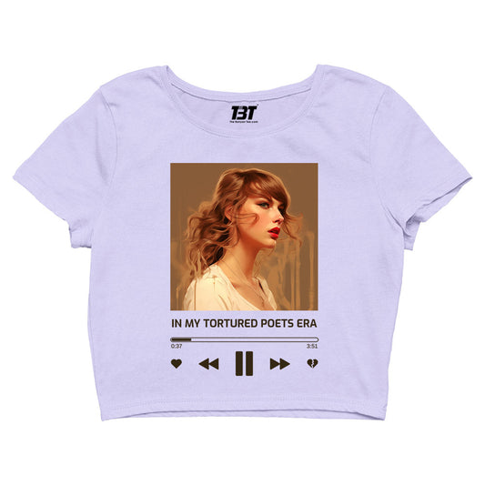 taylor swift tortured poets era crop top music band buy online india the banyan tee tbt men women girls boys unisex lavender