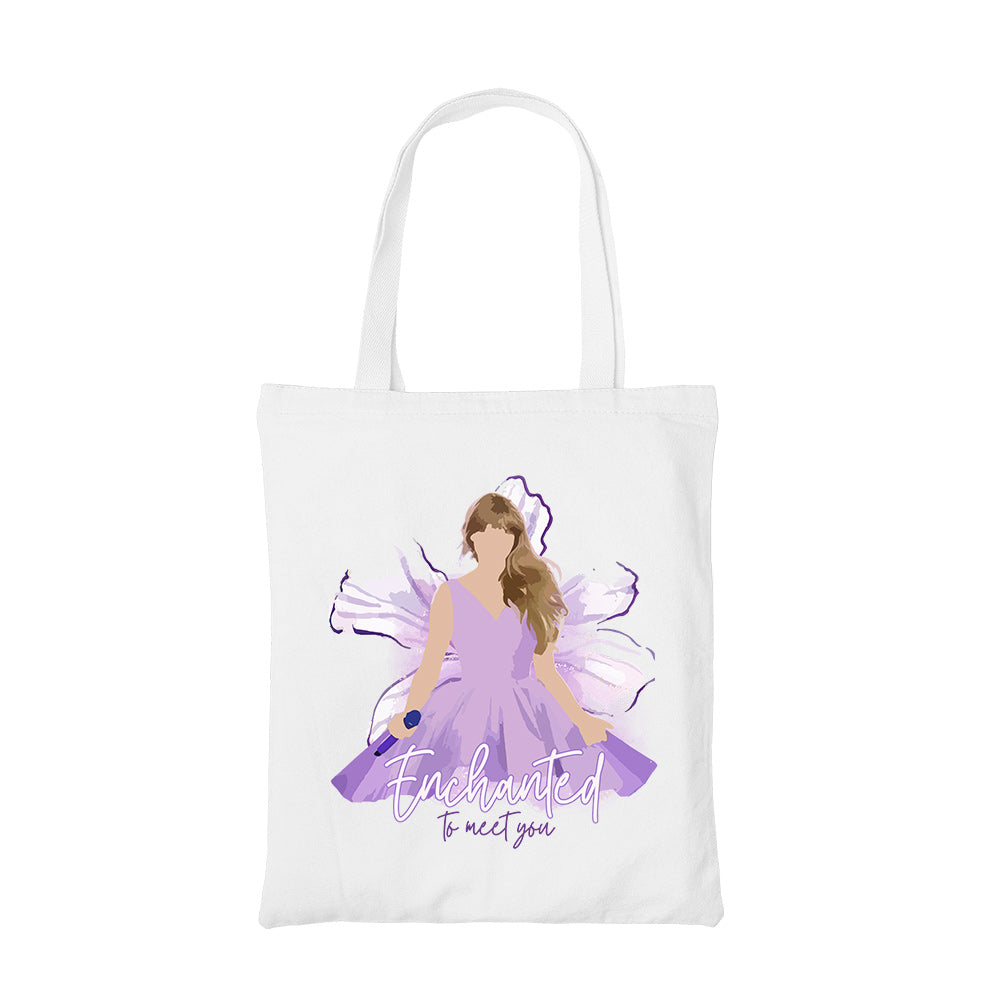 taylor swift enchanted tote bag cotton printed music band buy online india the banyan tee tbt men women girls boys unisex