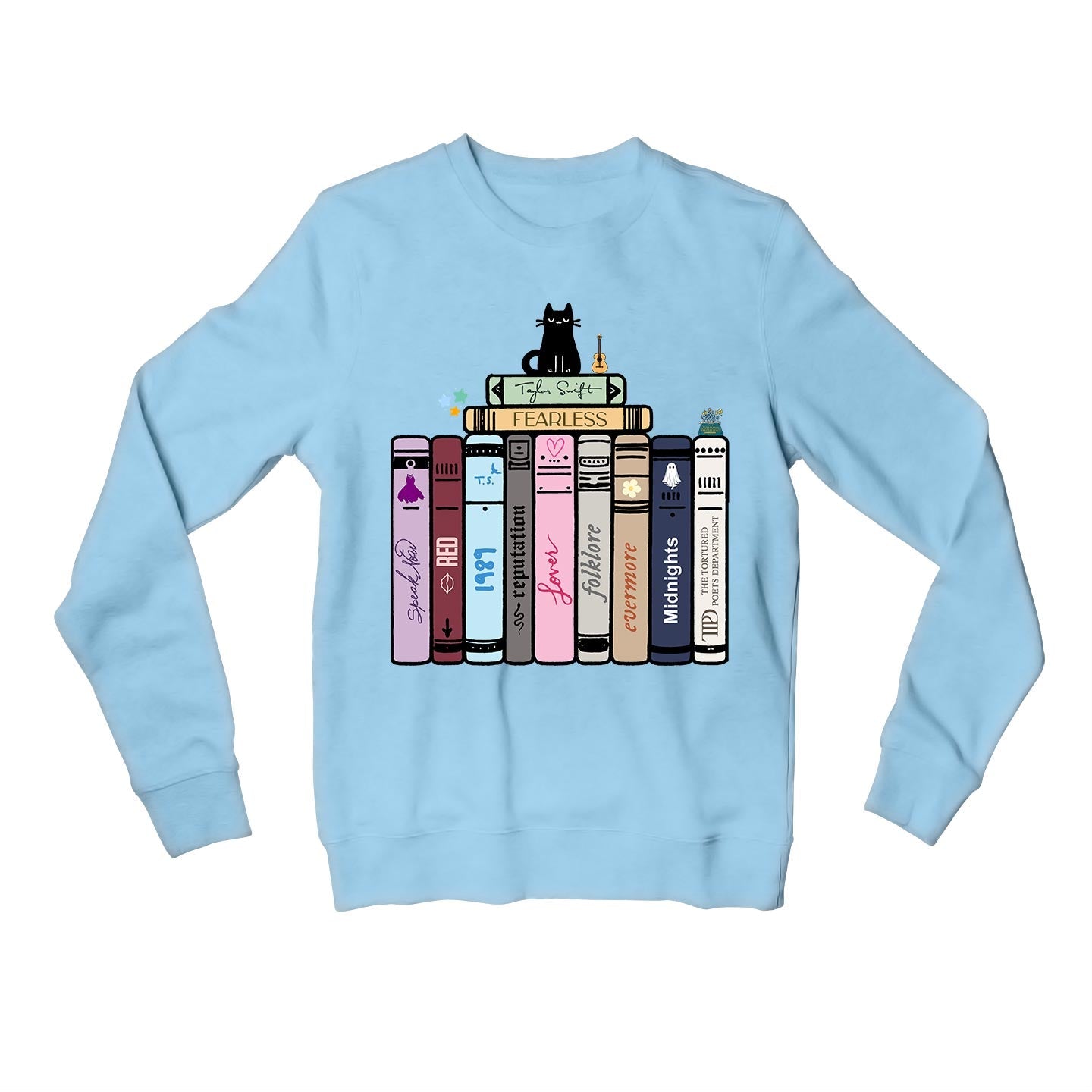 taylor swift tay's songbooks sweatshirt upper winterwear music band buy online india the banyan tee tbt men women girls boys unisex baby blue 