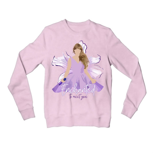 taylor swift enchanted sweatshirt upper winterwear music band buy online india the banyan tee tbt men women girls boys unisex baby pink 