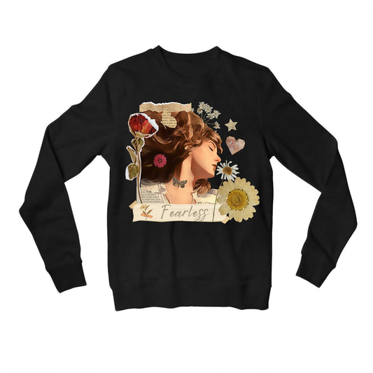 taylor swift fearless sweatshirt upper winterwear music band buy online india the banyan tee tbt men women girls boys unisex black 