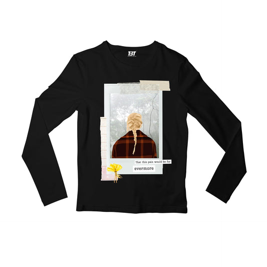 taylor swift evermore full sleeves long sleeves music band buy online india the banyan tee tbt men women girls boys unisex black 