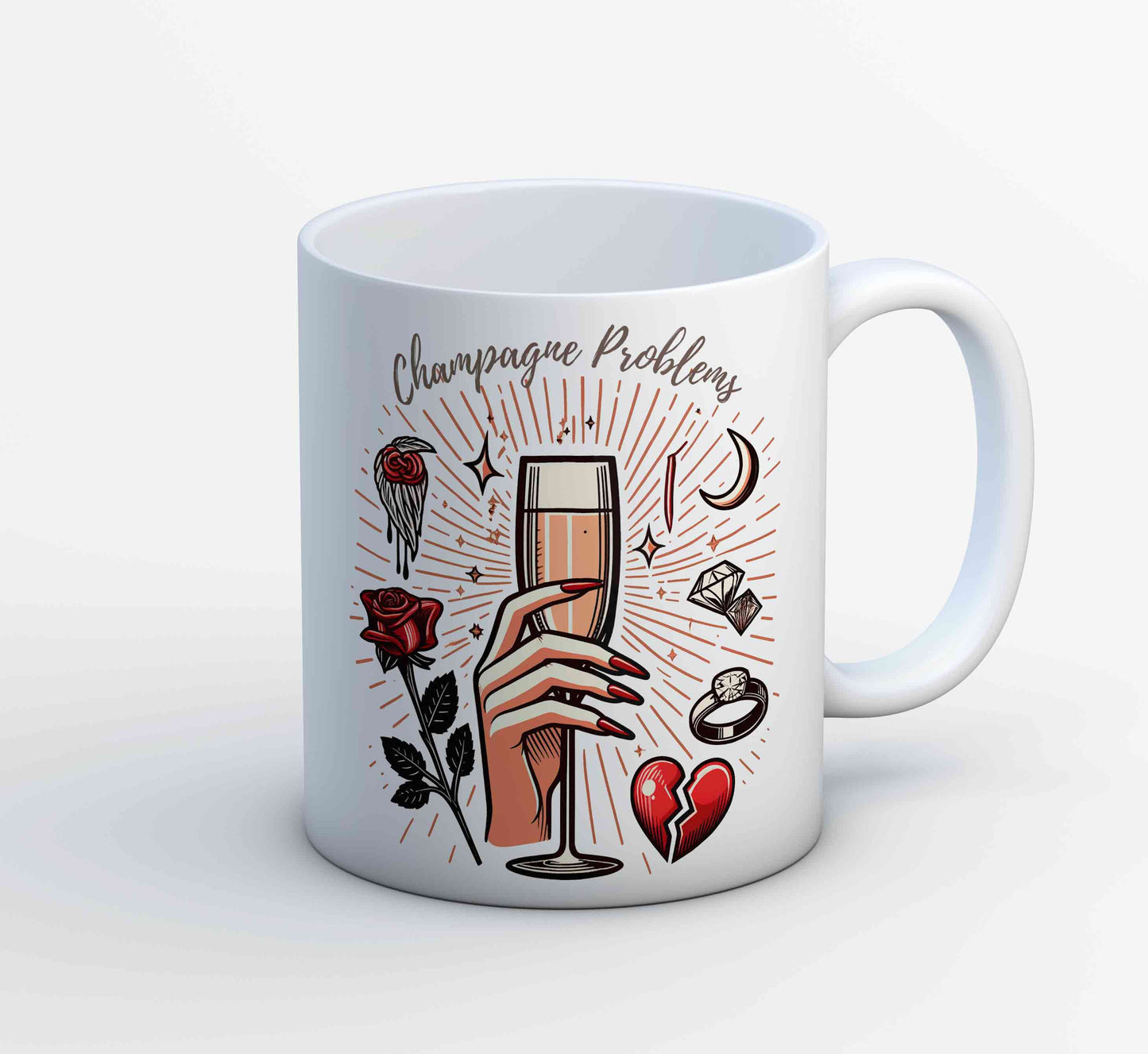 taylor swift champagne problems mug coffee ceramic music band buy online india the banyan tee tbt men women girls boys unisex  