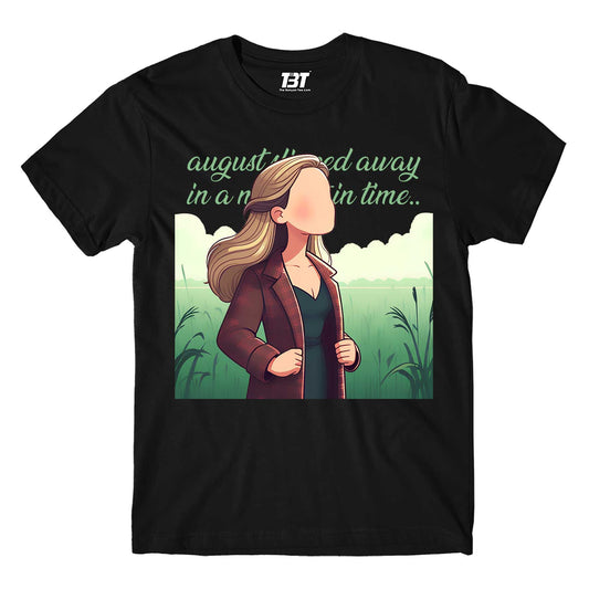 taylor swift august t-shirt music band buy online india the banyan tee tbt men women girls boys unisex black