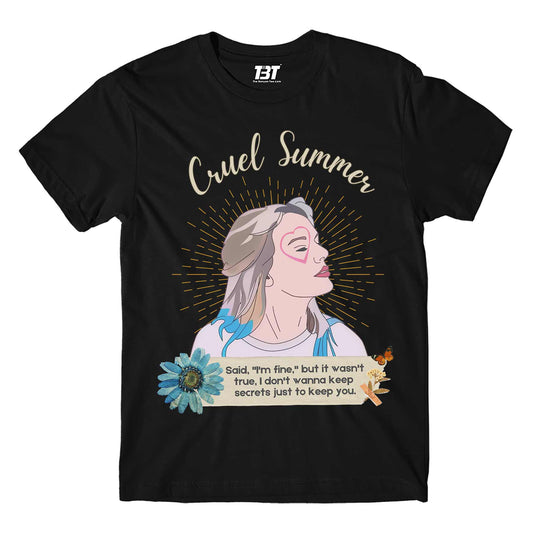 taylor swift cruel summer t-shirt music band buy online india the banyan tee tbt men women girls boys unisex black