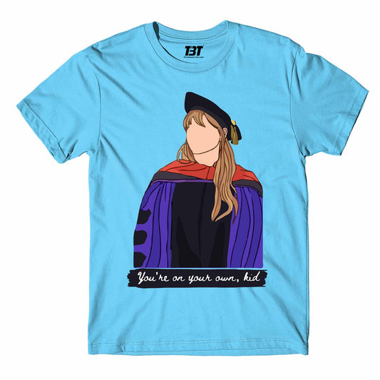 taylor swift you're on your own kid t-shirt music band buy online india the banyan tee tbt men women girls boys unisex sky blue