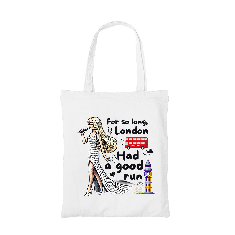 taylor swift so long london tote bag cotton printed music band buy online india the banyan tee tbt men women girls boys unisex