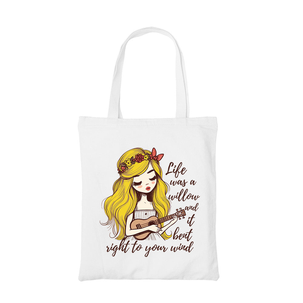 taylor swift willow tote bag cotton printed music band buy online india the banyan tee tbt men women girls boys unisex