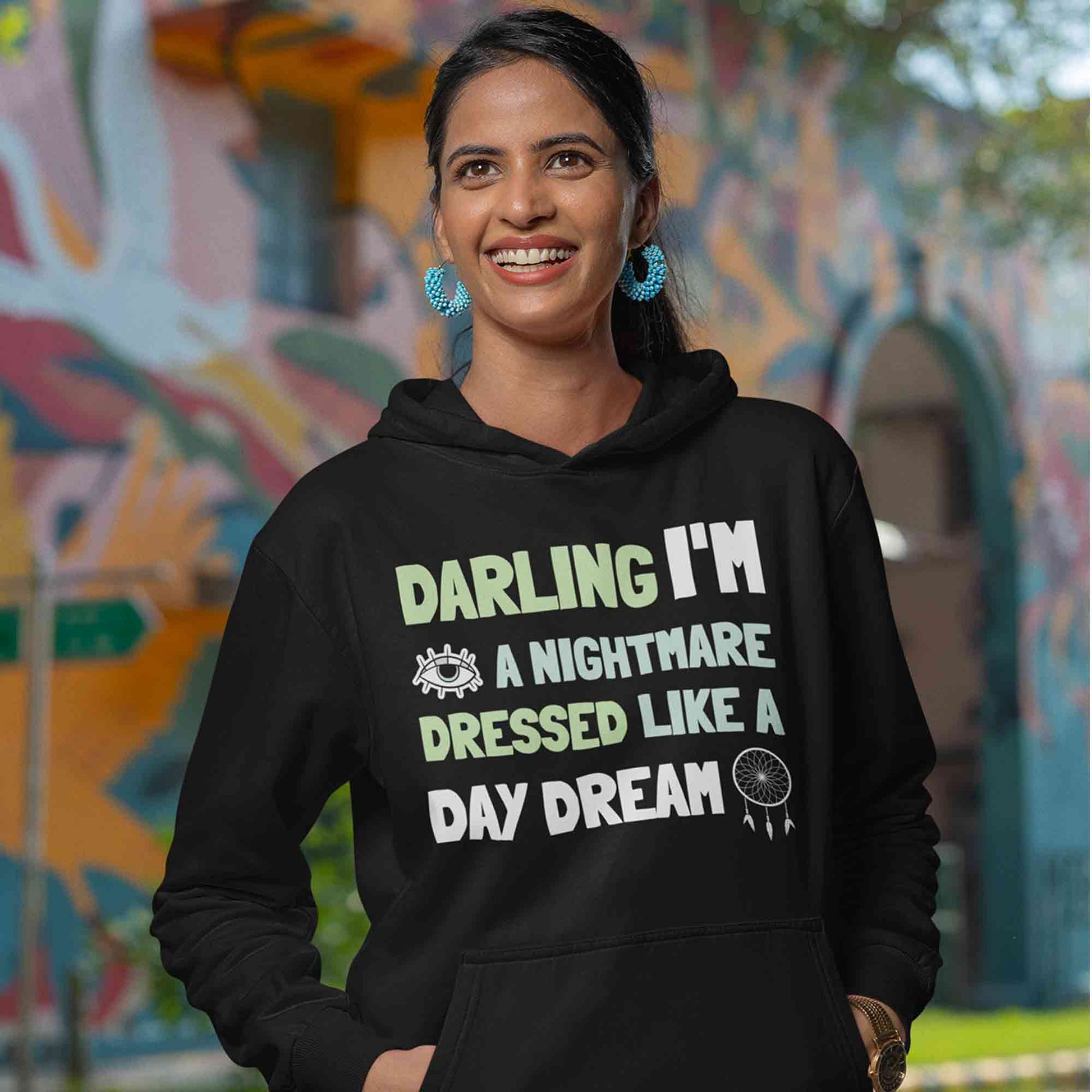 taylor swift blank space hoodie hooded sweatshirt winterwear music band buy online india the banyan tee tbt men women girls boys unisex black darling i'm a nightmare dressed like a daydream