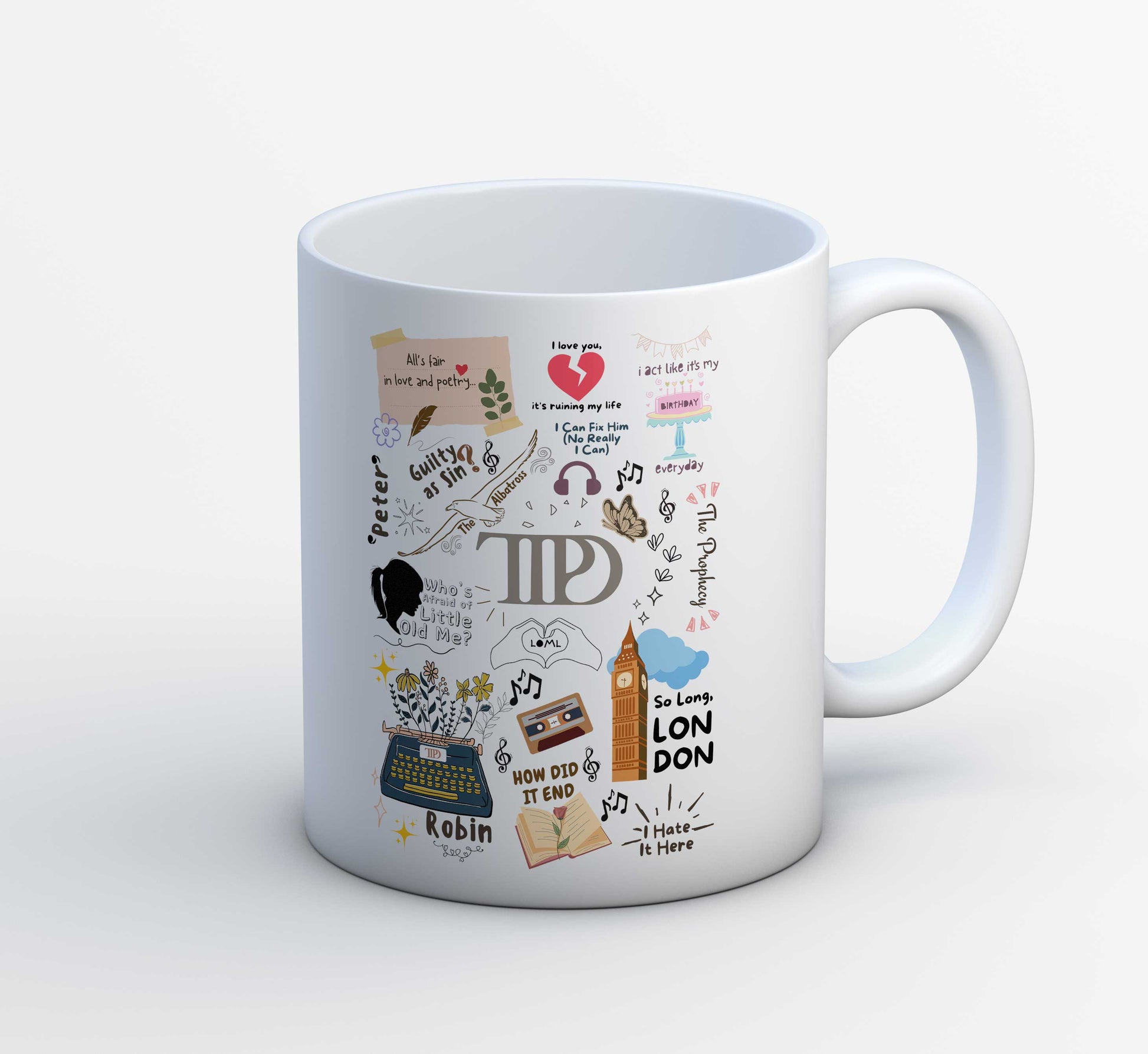 taylor swift a poet's doodle mug coffee ceramic music band buy online india the banyan tee tbt men women girls boys unisex