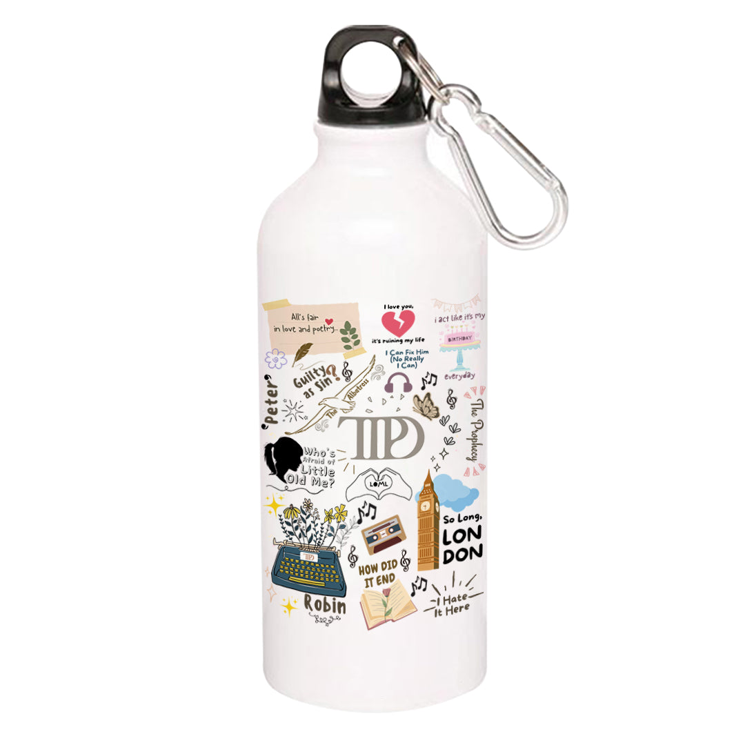 taylor swift a poet's doodle sipper steel water bottle flask gym shaker music band buy online india the banyan tee tbt men women girls boys unisex