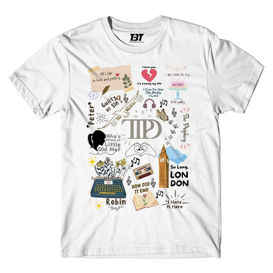 taylor swift a poet's doodle t-shirt music band buy online india the banyan tee tbt men women girls boys unisex white