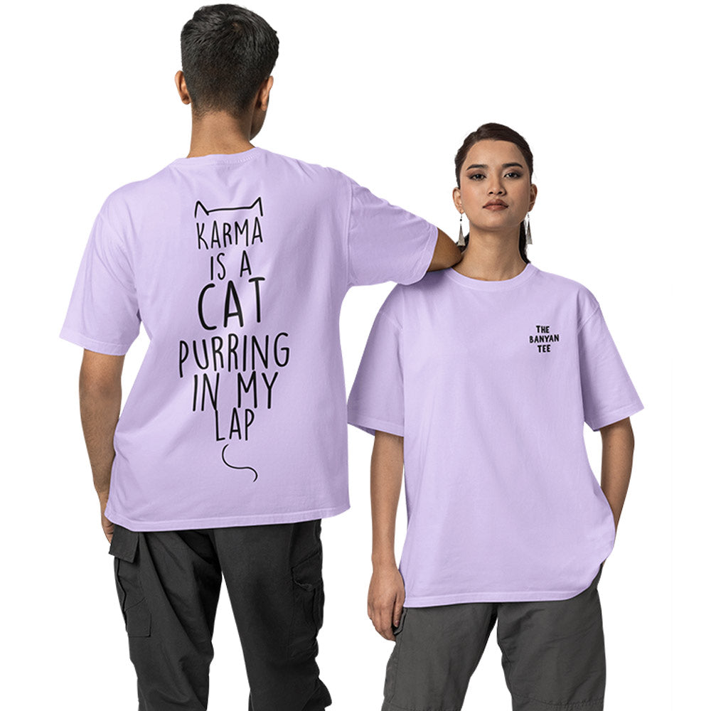Taylor Swift Oversized T shirt - Karma Is A Cat