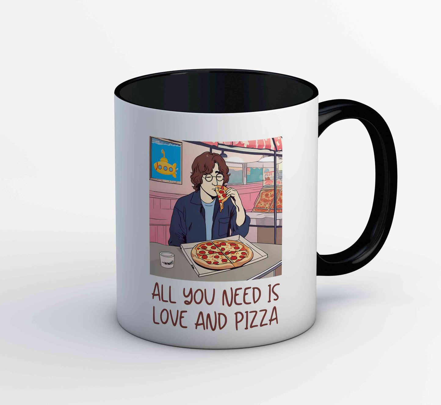the beatles all you need is pizza mug coffee ceramic music band buy online india the banyan tee tbt men women girls boys unisex  