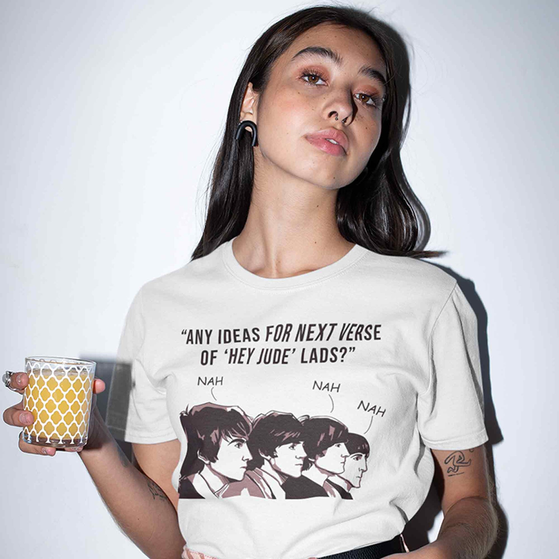 The Beatles T shirt Hey Jude Meme 100% Cotton Soft Comfy