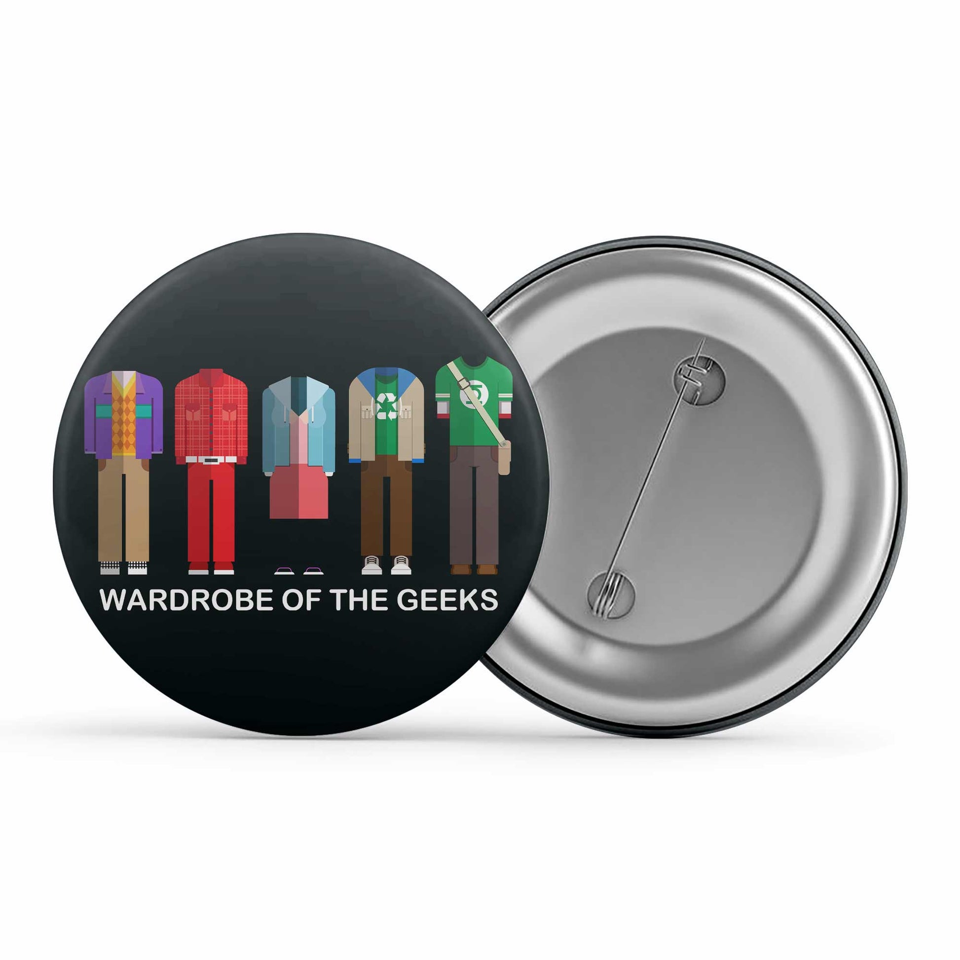 The Big Bang Theory Badge -  Wardrobe Of The Geeks  Metal Pin Button The Banyan Tee TBT