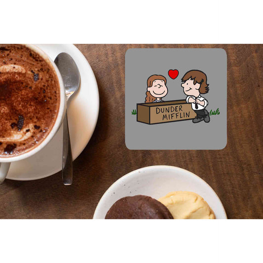 the office jim & pam coasters wooden table cups indian tv & movies buy online india the banyan tee tbt men women girls boys unisex