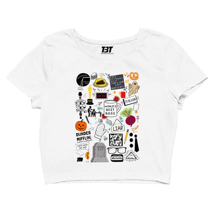 the office dunder doodles crop top tv & movies buy online india the banyan tee tbt men women girls boys unisex s