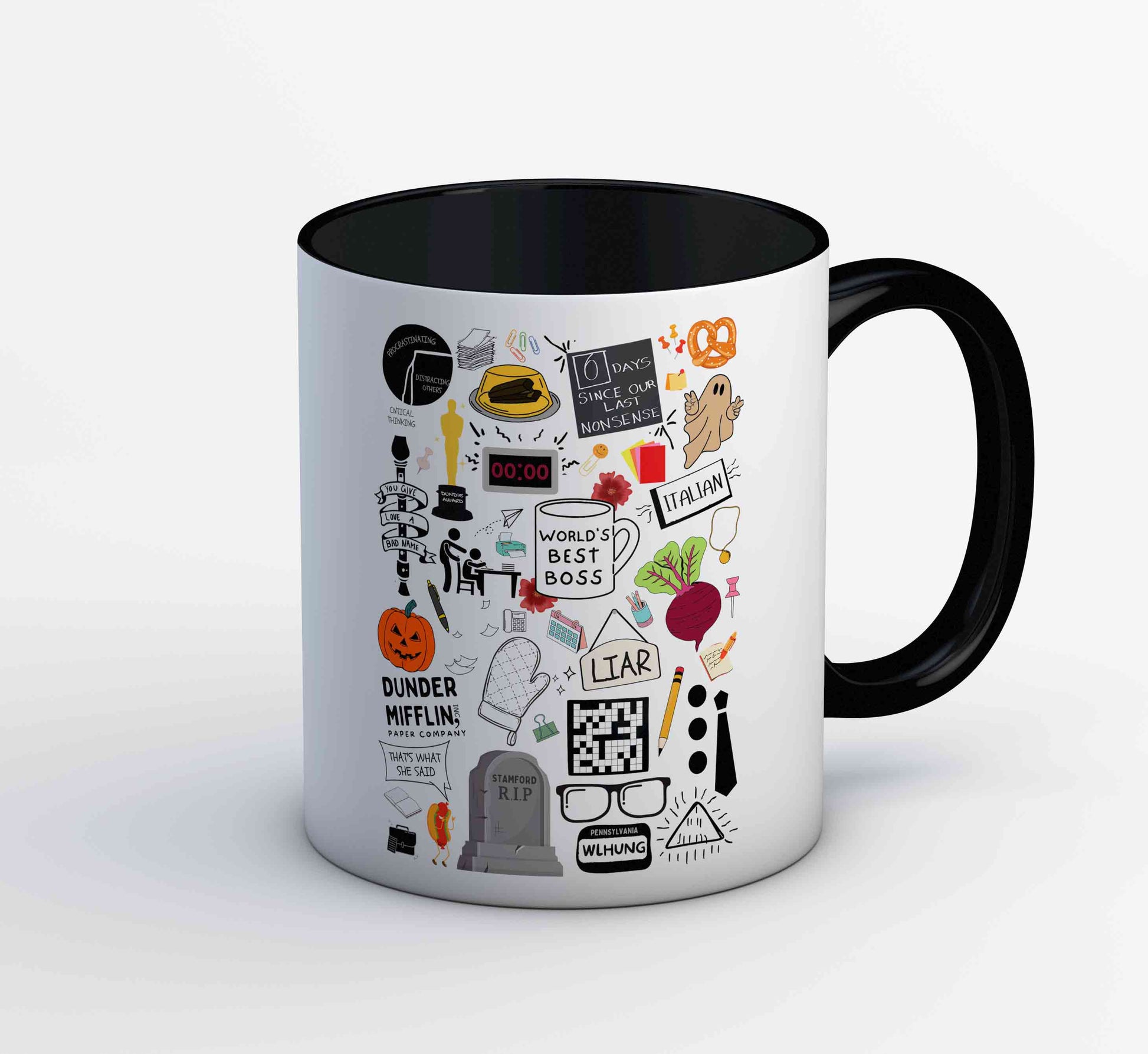 the office dunder doodles mug coffee ceramic tv & movies buy online india the banyan tee tbt men women girls boys unisex  